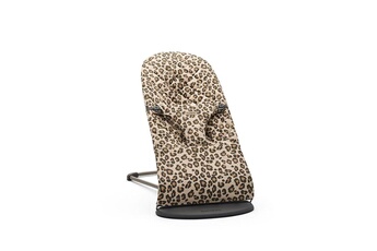 Transat et balancelle bébé Babybjorn 6075 coton cadre à ressort pliable beige leopard