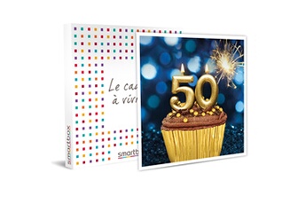 Coffret cadeau Smartbox Smartbox - coffret cadeau - joyeux anniversaire ! Pour homme 50 ans - 1 séjour ou 1 activité pour 1 ou 2 personnes