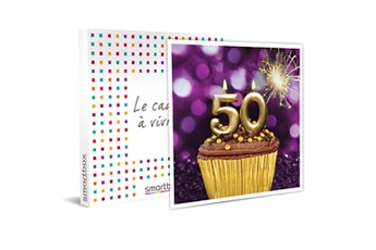 Coffret cadeau Smartbox Smartbox - coffret cadeau - joyeux anniversaire ! Pour femme 50 ans - 1 séjour ou 1 activité pour 1 ou 2 personnes