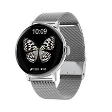 Montre connectée avec bouton de charge sans fil pour femmes et hommes, étanche IP68, moniteur de fréquence cardiaque, moniteur de santé - K178