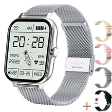 Montre connectée Rumocovo Montre connectée de Sport pour hommes, bracelet d'activités, avec appels, NFC, Bluetooth, écran 1.39 pouces, moniteur d'activité physique, étanche -