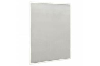 Moustiquaire GENERIQUE Moustiquaire pour fenêtre blanc 110x130 cm