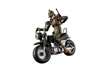 Figurine pour enfant Megahouse Mobile suit gundam - figurine et véhicule g.m.g. Principality of zeon 08 v-sp general soldier & exclusive motorcycle 10 cm