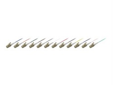 equip Pro - Fibre amorce - LC/PC (M) - 1 m - fibre optique - 50 / 125 microns - OM4 - sans halogène - multicolore (pack de 12)