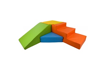 Autres jeux d'éveil Velinda Set de 4 blocs en mousse pour le jeu jaune, vert, bleu, orange