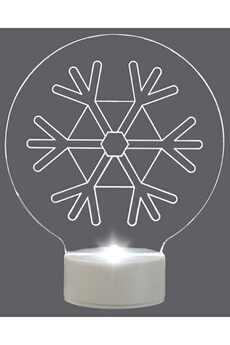 Article et décoration de fête Polarlite Décoration de noël led flocon de neige polarlite lba-51-008 transparent 10.4 cm