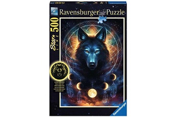 Puzzle Ravensburger Puzzle 500 pièces - ravensburger - star line - loup lumineux