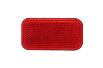 Accessoires pour la voiture GENERIQUE Rectangle de panneau de garniture rouge de corps de réflecteur adhésif de sécurité de nuit pour des motos d'automobiles