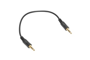 Accessoires pour la voiture GENERIQUE Câble audio stéréo 3,5 mm à 3,5 mm mâle à mâle rallonge aux pour iphone/ipad/casque (0,3 m)