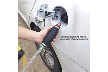 Accessoire siège auto GENERIQUE Pompe manuelle à siphon tuyau de pompe à main de siphon de 16 mm 3 m avec interrupteur de commande