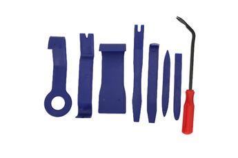 Accessoire siège auto GENERIQUE Kit d'outils de suppression de garniture de voiture kit d'outils de retrait de garniture de voiture 8pcs bleu avec