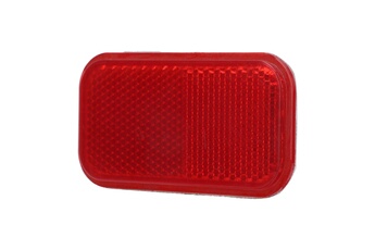 Accessoires pour la voiture GENERIQUE Réflecteur d'avertissement remplacement de rectangle de panneau de garniture rouge de corps de réflecteur adhésif de