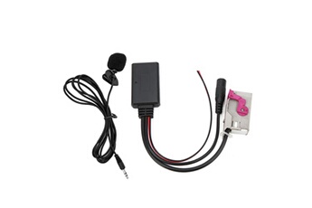 Accessoire siège auto GENERIQUE Câble module bluetooth de voiture aux-in adaptateur de microphone sans fil pour a3 a4 a6 a8 tt r8 rns-e 32pin dc12v