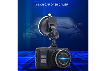 Accessoire siège auto GENERIQUE Lan enregistreur de conduite caméscope de voiture universel 3 pouces noir 1080p 170 ° caméra double tableau de bord grand