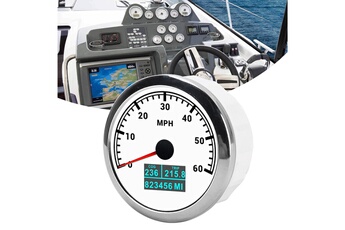 Accessoire siège auto GENERIQUE Tachymètre pointeur jauge de vitesse gps 3 en 1 avec écran oled étanche à la poussière 9-30v dc pour bateaux