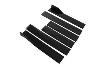 Accessoires pour la voiture GENERIQUE 2.2 m/7.22ft jupes latérales séparateurs de panneau à bascule bande de protection (noir brillant)