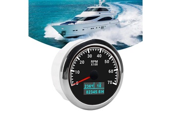 Accessoire siège auto GENERIQUE Tachymètre de voiture jauge de tachymètre rpm 3 en 1 pour bateaux automobiles 9-32v dc