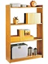 Vitrine En Pin Massif Couleur Miel - 5 Portes, 3 Tiroirs, 2 Niches, Dimensions 130x42x197 Cm, Livrée En Kit