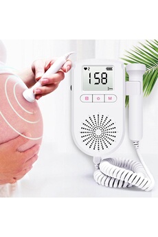 Ecoute bébé GENERIQUE Détecteur de battements de cour 3 mhz pour bébé appareil à ultrasons doppler de poche pour femme enceinte