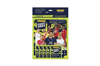 Carte à collectionner Panini Jeu de cartes panini foot ligue 1 2022 album avec 5 pochettes