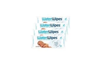 Produit d'hygiène bébé Gilbert Waterwipes lingettes bébé 100% naturelles lot de 4x60 lingettes