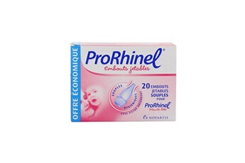 Produit d'hygiène bébé Prorhinel Novartis prorhinel embouts jetables souples pour mouche-bébé x 20