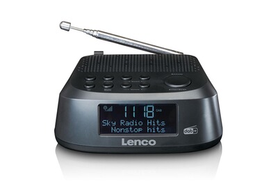 Lenco Radio-Réveil Radio Réveil Alarme Reveil Sleeptimer DAB Fm Lenco CR-630WH 