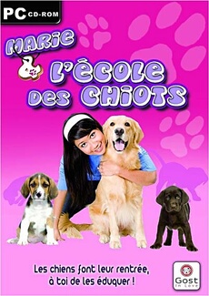Marie à l'école des chiots