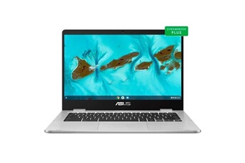 Asus Chromebook C424Ma Bv0131 - Conception De Charnière À 180 Degrés - Intel Celeron N4020 / 1.1 Ghz - Chrome Os - Uhd Graphics 600 - 4 Go Ram - 64 Go Emmc - 14" 1366 X 768 (Hd) - Wi-Fi 5 - Argent