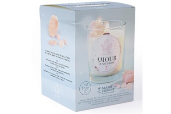 Création bougie Graine Creative Kit diy bougie energie amour - quartz rose / vanille