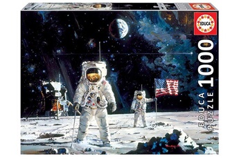 Puzzle Educa Puzzle 1000 first men on the moon, robert mccall