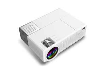Vidéoprojecteur Wewoo Vidéoprojecteur led projecteur intelligent hd full hd 1920 x 1080p de 4000 lumens de cheerluxsupport hdmi x 2 / usb x 2 / vga / av blanc