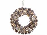 Couronne de Noël lumineuse extérieure H29cm 25 LED + transfo - Feeric Couronne de Noël lumineuse extérieure H29cm 25 LED + transfo - Feeric