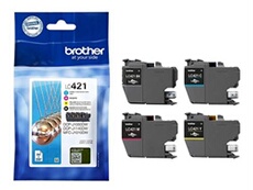 LC421 Value Pack - Pack de 4 - noir, cyan, magenta, jaune - original - cartouche d'encre - pour Brother DCP-J1140DW, DCP-J1800DW, MFC-J1010DW,