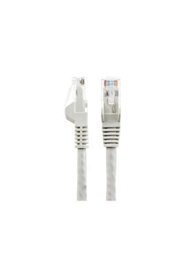 Câble Ethernet CAT6 3m - LSZH (Low Smoke Zero Halogen) - Cordon RJ45 UTP  Anti-accrochage 10 GbE LAN - Câble Réseau Internet 650MHz 100W PoE - Gris 