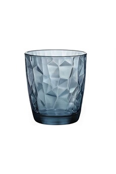 accessoire autour du vin bormioli diamond-dof - verres à eau - 39cl - bleu - (set de 6)