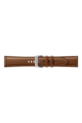 Accessoires bracelet et montre connectée Samsung Stitch Leather Band ET-SLR84 - Bracelet de montre pour montre intelligente - brun - pour Galaxy Watch (46 mm), Watch 3 (45 mm)