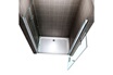 Saniverre Emmy porte de douche pliante pivotante h 185 cm largeur réglable 68 à 72 cm verre transparent photo 4