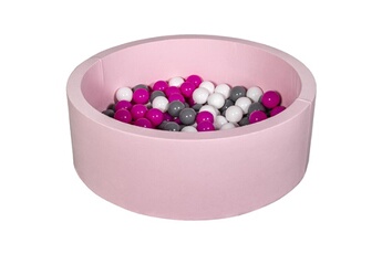 Balle, jouet sensoriel Velinda Piscine à balles aire de jeu + 150 balles rose blanc,rose,gris