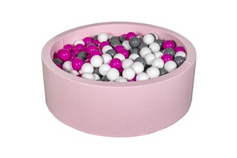 Balle, jouet sensoriel Velinda Piscine à balles aire de jeu + 450 balles rose blanc,rose,gris