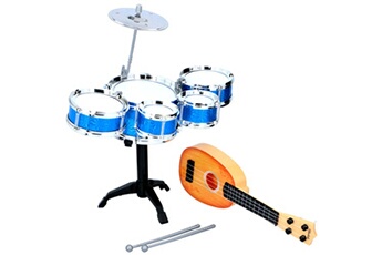 Instruments de musiques Guizmax Batterie et guitare instrument musique jouet enfant cymbale