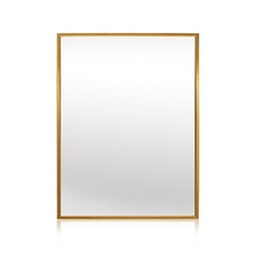 Miroir mural - Croxley Casa Chic by - cadre métallique - 70 x 50 cm - Doré