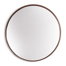 Miroir mural - Fournier Casa Chic by - cadre métallique - 80 cm - Doré rose