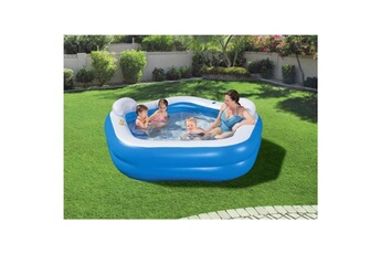 Aire de jeu gonflable Bestway Bestway piscine gonflable octogonale avec sietes et appuie-tete 213 x 206 x 69 cm