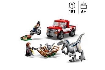 Autres jeux de construction Lego Lego 76946 jurassic world la capture des vélociraptors beta et blue, véhicules a construire et minifigurines de gardiens