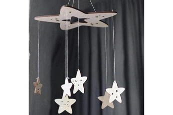 Accessoires poussettes Wewoo Décoration de maison en bois avec pendentif cinq étoiles
