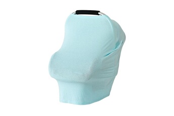 Accessoires poussettes Wewoo Housse de poussette de coussin de siège de sécurité pour serviette d'allaitement en coton multifonctionnelle (bleu clair)