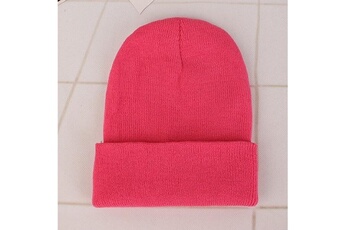Casquette et chapeau sportswear Wewoo Pull simple en couleur unie pour hommes / femmes rouge pêche