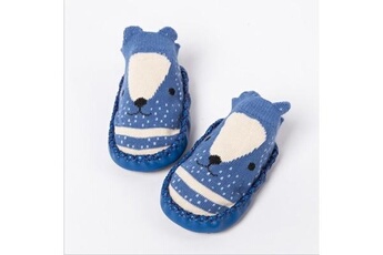 Autres cadeaux naissance Wewoo Chaussettes bébé à la mode avec des semelles en caoutchouc chaussette pour nouveau-né automne hiver enfants de plancher chaussures antidérapantes à se