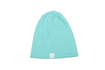Autres cadeaux naissance Wewoo 2 pcs mignon solide coton tricoté chapeau bonnets automne hiver chaud bouchons colorés casquettes pour nouveau-né bébés enfants bleu océan